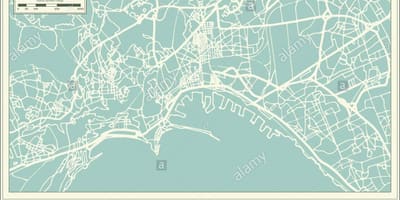 Карта Напуља, Италија Град