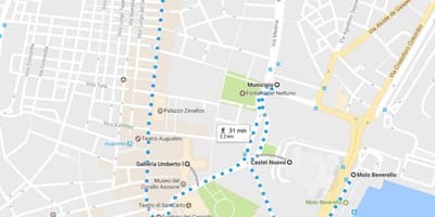 Пешачка тура Напуљ мапи
