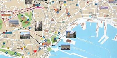 Напуљ, Италија крстарење лука мапи