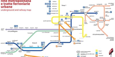 Карта Напуљ успињаче