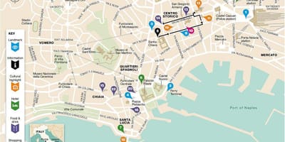 Карта Напуља у Шпанском кварталу